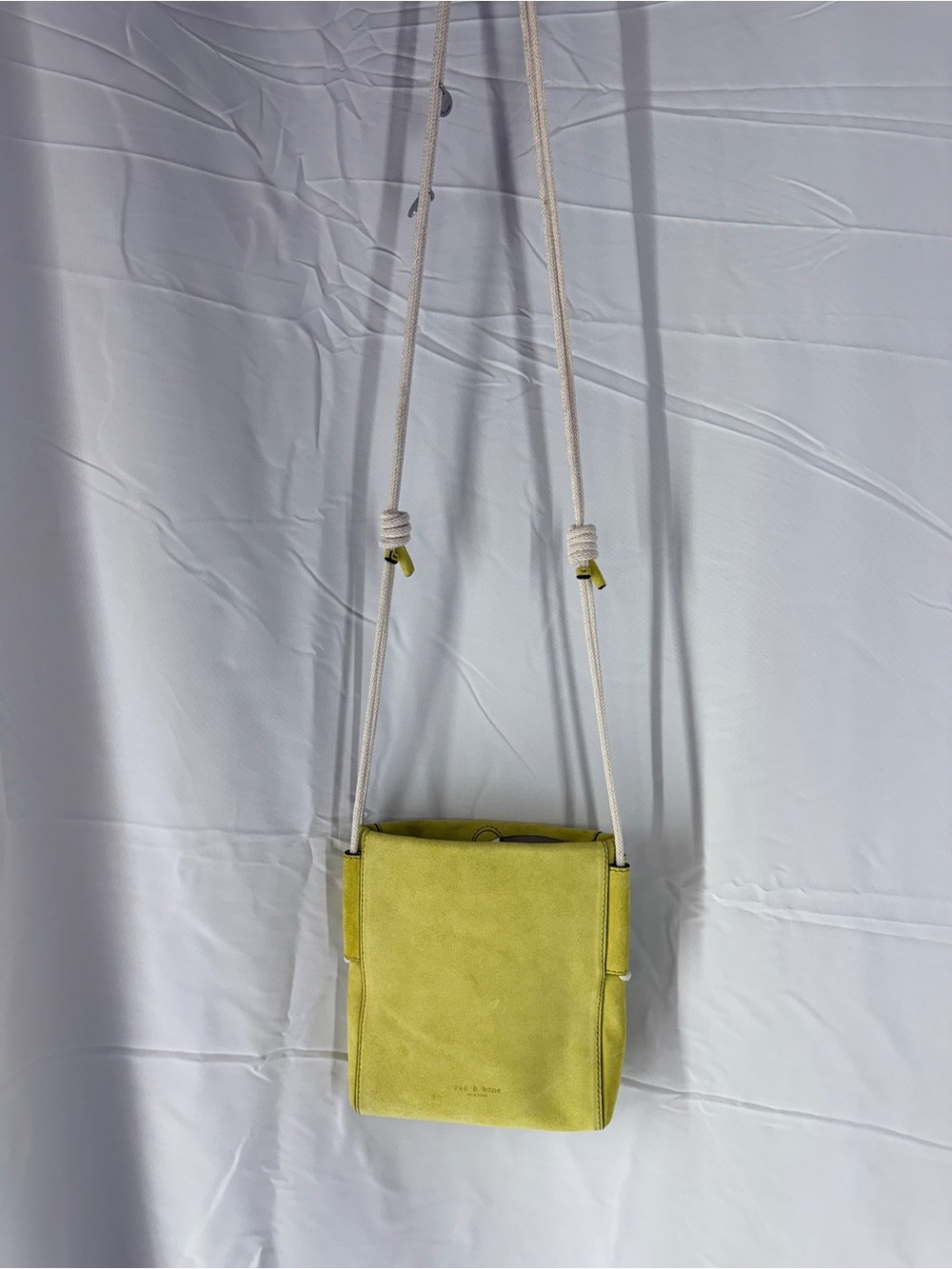 rag & bone Green Suede Rope-Strap Crossbody